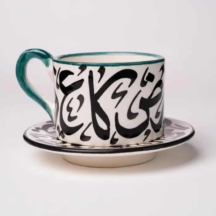 Fes Mosaic Hand-Painted Moroccan Ceramic Cup