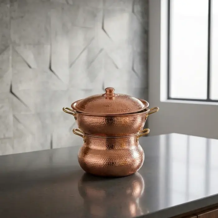 Saada Heritage Handcrafted Red Copper Artisan Piece